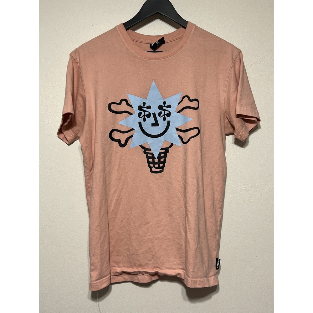 Billionaire Boys Club BBC Ice Cream T Shirt Salmon Cone Face Logo M Streetwear